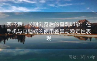 茶杯狐｜长期浏览后的直观印象：在手机与电脑端的使用差异与稳定性表现
