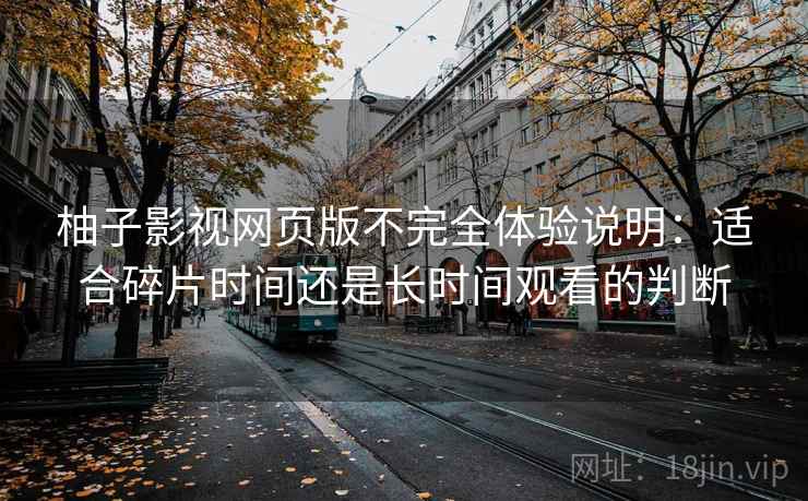 柚子影视网页版不完全体验说明：适合碎片时间还是长时间观看的判断-第1张图片